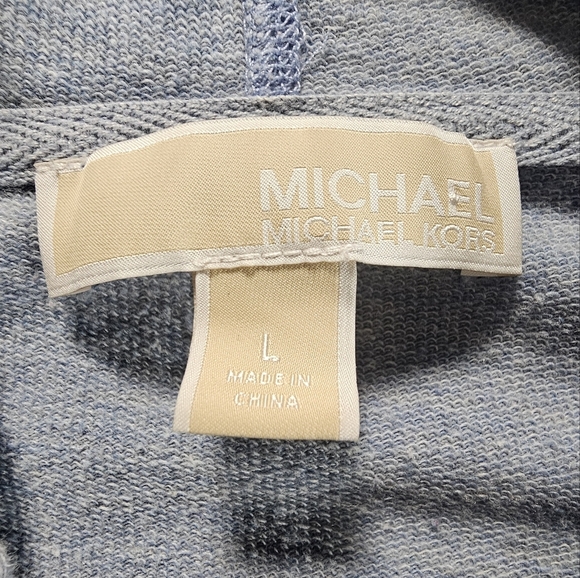 Michael Kors Light Blue Hoodie with Drawstring Detail size Large - Picture 8 of 8